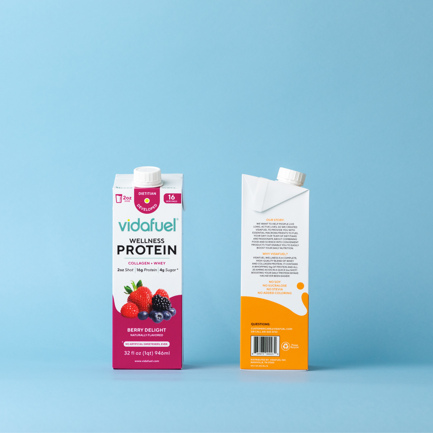 Wellness Protein Drink two pack front and side