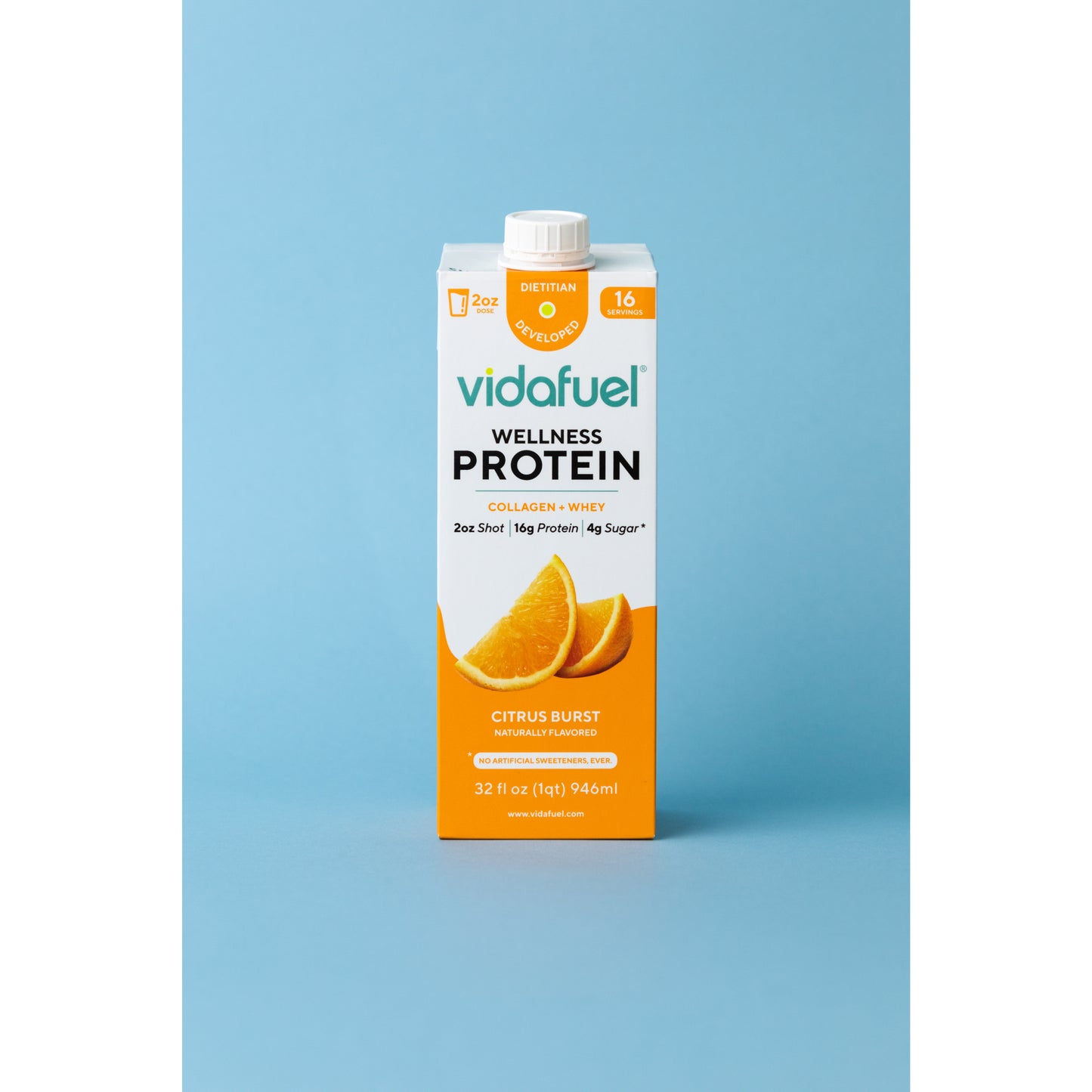 Wellness Protein Drink Citrus Burst front