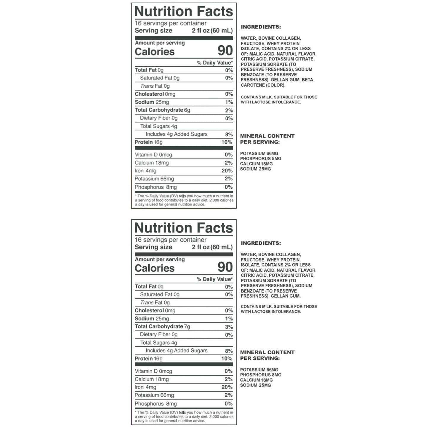 citrus and berry delight nutrition facts